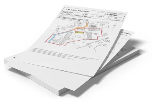 Land Registry Title Plan & Title Register Bundle